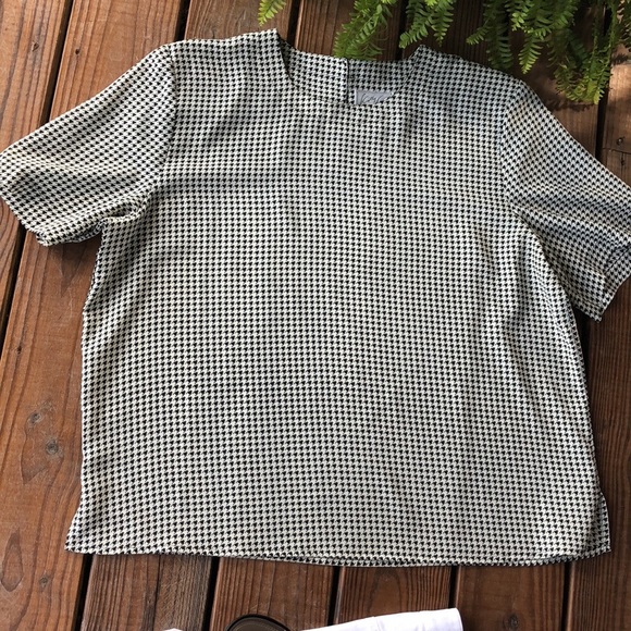 Kathy Che Tops - Houndstooth Dress Top-XL